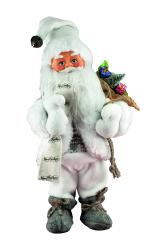 Home Mikulás táncoló, zenélő, fehér nadrágban (KDD 31)