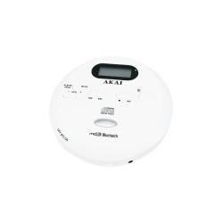 Akai hordozható Bluetooth CD-lejátszó, fehér (ACDP-100)