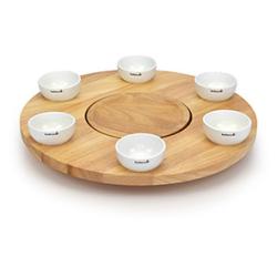 Barbecook forgatható grill asztalka kerámia csészékkel Joya