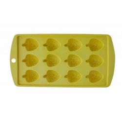 Gumis, szeder alakú jégkocka készítő citromsarga (707)