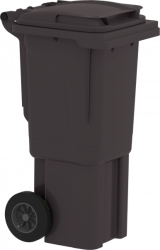 Háztartási kerekes kuka 60L, antracitszürke (16443)