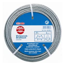 Drótkötél horganyzott d=4 10m DIN3055 SB (3781102)