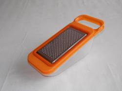 Citromhéj reszelő műanyag tárolóval, barack (4539)