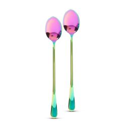 Family hosszú kávéskanál 2 db, rozsdamentes acél (57579)