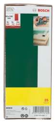 Bosch 25 részes csiszolólapkészlet rezgőcsiszolóhoz (2607019498)