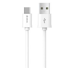 Devia adatkábel (USB - Type-C, 10W, gyorstöltő, 100cm) FEHÉR