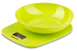 Girmi PS01 konyhai mérleg LCD kijelzővel, zöld (11439)