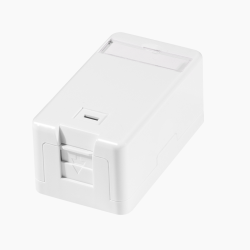 Logilink NK4079 Felületre szerelhető doboz 1 Keystone csatlakozóhoz, rugós redőnnyel