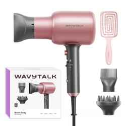 Wavytalk ionos hajszárító diffúzorral, hajkefével 1875W, pink (BlownAway)