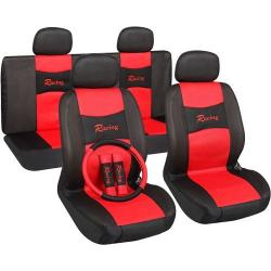 Univerzális üléshuzat UL-AG28505BKR piros -fekete