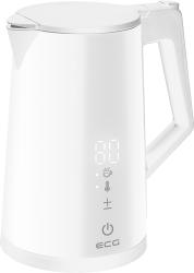 ECG Digitouch White Duplafalú vízforraló hőfokszabályzóval, fehér (RK-1893 White)