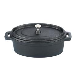 Perfect Home öntöttvas ovális lábas mini 17*11 cm (kezelt) (14775)