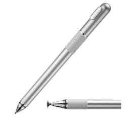 BASEUS érintő ceruza (univerzális, kapacitív, és toll, alumínium) EZÜSTACPCL-0S