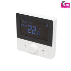 Home hordozható okostermosztát (THES 25B WIFI), ablaknyitás-érzékelővel, fekete