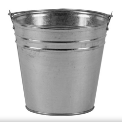 Aix Caldari horganyzott fém vödör, 5 L (254080)