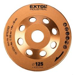 Extol industrial gyémántcsiszoló korong; 125mm×22,2mm, Turbo/lamellás jellegű (8703102)