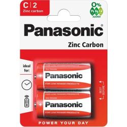 Panasonic elem Red Zinc 1.5V cink-mangán baby, 2db (3121669)