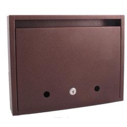 Postaláda fekvő záras 35x27cm barna CS (3490110)