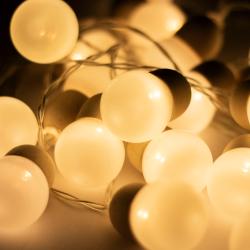 Home LED-es gömb fényfüzér 3m, melegfehér (MLC20B)