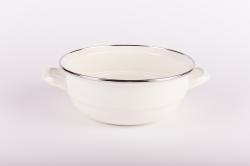 Bonyhádi zománcozott fülestál körperemes 24 cm