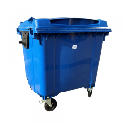 Szemetes konténer 1100 L kék színben (16374)