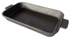 Öntvény szögletes edény 30x18x4,5cm (16141)