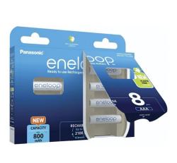 Panasonic ENELOOP elem (AAA, BK-4MCDE/8BE, 1.2V, 800mAh Ni-MH, újratölthető) 8db/csomag