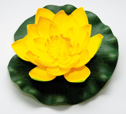 Velda lótusz virág, sárga 28cm (123674)