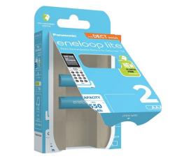 Panasonic ENELOOP LITE elem (AAA, BK-4LCCE/2DE, 1.2V, 550mAh Ni-MH, újratölthető) 2db/csomag