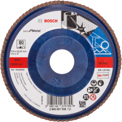 Bosch X571 Zirkon legyezőtárcsa, átmérő 115 mm, P80 (2608607336)
