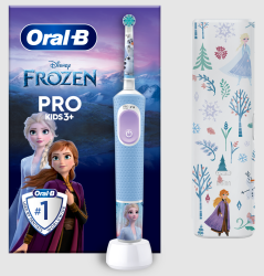 Oral-B D103 Vitality Pro Kids 3+ elektromos gyerek fogkefe, Frozen II + útitok (10PO010414)
