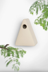 NINA kézzel készített kerámia fészkelő odú, bézs (N002S - N002)