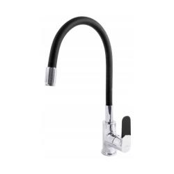 Invena Joga mosogató csaptelep fekete flexibilis kifolyóval (INV_BZ-32-L04)