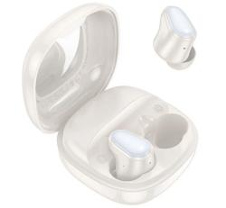 HOCO FUN bluetooth fülhallgató SZTEREO (v5.3, TWS, mikrofon + töltőtok) FEHÉREQ13 MILKY WHITE