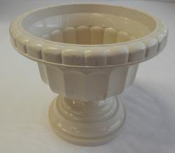 Görög váza, 30 cm, drapp,környezetbarát anyagból (286/FA)