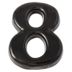 SB  kerámia házszám 8 fekete 12cm (3970068)