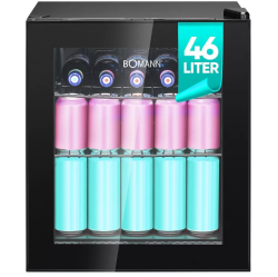 Bomann KSG 7291 italhűtő, fekete 46L