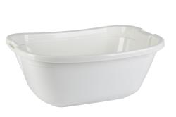 Lavór szögletes, műanyag,  30 l, fehér (1022)