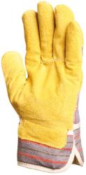 Bőr rakodókesztyű marhahasíték tenyérbéléssel, sárga (204)