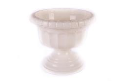 Görög váza, 25 cm, fehér műanyag (87)