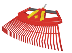 WOLF-Garten 4 in 1 gereblye (71AAA045650)