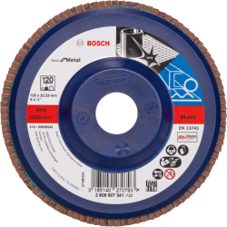 Bosch X571 Zirkon legyezőtárcsa o 125 mm, o 22.23 mm, P120