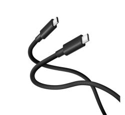 Xiaomi adatkábel (Type-C - Type-C, 6A, gyorstöltő, cipőfűző, 100cm) FEKETE