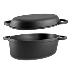 Perfect Home öntöttvas ovális kacsasütő 2in1 (17812)