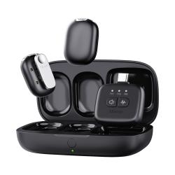 Ulanzi A30 vezeték nélküli mini lavalier mikrofon, 2 mikrofon és 1 vevő, usb-c, lighting, fekete (UL