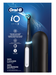 Oral-B iO3 elektromos fogkefe + útitok, fekete (10PO010464)