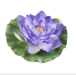 Velda dekor lótusz virág, lila 17cm (123589)
