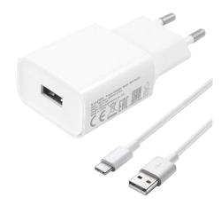 Xiaomi hálózati töltő USB aljzat (10W, gyorstöltő + 100cm Type-C kábel) FEHÉR