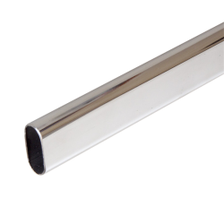 Vállfatartó rúd 15x30 mm 150 cm ovális króm (3215021)