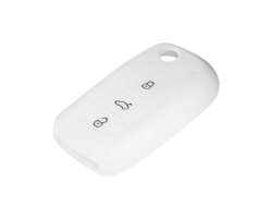 Autókulcs tok Ford gumi, fehér (80117)